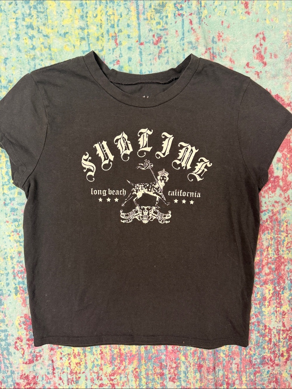 Sublime Black Short Sleeve Graphic Tee - Women's